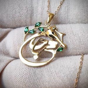 گردنبند طلا اسم مرجان