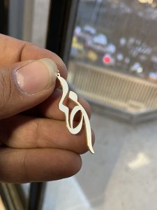گردنبند اسم طلا رضا
