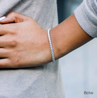 4 دستبند تنیس طلا 4